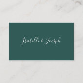 Succulent Greenery | Groene platte bruiloft Plaatskaartje (Achterkant)