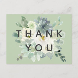 Succulent Greenery Hartelijk dank Briefkaart