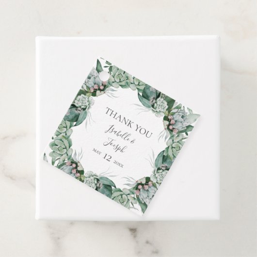 Succulent Greenery | Hartelijk dank voor de labels (In situ)