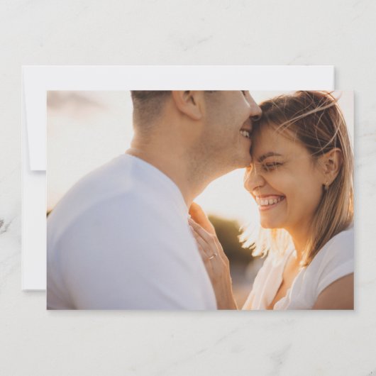 Succulent Greenery Horizontale Foto sparen de Datu Save The Date (Achterkant)