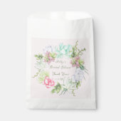 Succulent Greenery Krans Vrijgezellenfeest gunstza Bedankzakje (Voorkant)