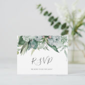 Succulent Greenery | Menu Choice RSVP-kaart (Staand voorkant)