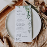 Succulent Greenery | Menu Weddenrennen<br><div class="desc">Deze sappige groenery | Het trouwdinermenu is perfect voor je boho groene tropische bruiloft. Het ontwerp is uitgerust met moderne waterverf kunst, inclusief lichtgroene eucalyptus, fijne kruid en klassieke succulente variëteiten, waardoor het ontwerp een eenvoudige, elegante geheime tuin voelt, perfect voor elke lente, zomer, herfst of winterbruiloft! Neem contact met...</div>