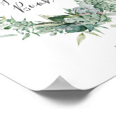 Succulent Greenery | Ondertekening van het gastboe Poster (Hoek)