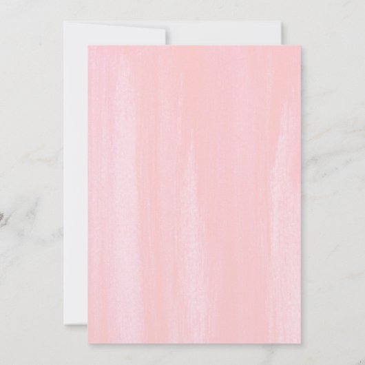 Succulent Greenery Pink Flowers Gold Baptisme Kaart (Achterkant)