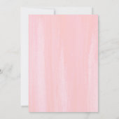 Succulent Greenery Pink Flowers Modern Christening Kaart (Achterkant)