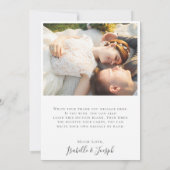 Succulent Greenery | Platte fotokaart - Hartelijk  Bedankkaart (Achterkant)