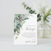 Succulent Greenery | Sage Bedankt voor het ontvang Briefkaart (Staand voorkant)