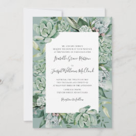 Succulent Greenery | Traditionele standaardnaam Kaart