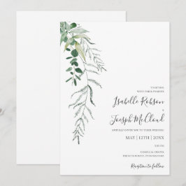 Succulent Greenery | Uitnodiging tot Casual wedden
