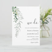 Succulent Greenery | We doen een uitnodiging tot w (Staand voorkant)