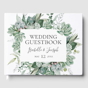 Succulent Greenery   Weddenschap Gastenboek