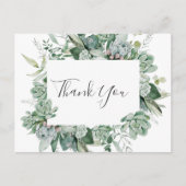 Succulent Greenery | Weddenschap Hartelijk dank Br Briefkaart (Voorkant)