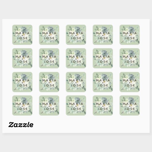 Succulent Greenery Wedding Envelope zegels (Vel)