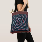 Succulent - groen en rood tote bag (Dichtbij)