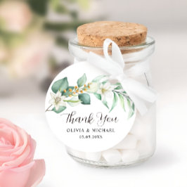 Succulent groen Moderne bruiloft Dank u Bedankjes Labels