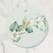 Succulent groen Moderne bruiloft Dank u Bedankjes Labels (Achterkant)