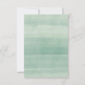 Succulent groen verlovingsfeest cactus kaart (Achterkant)