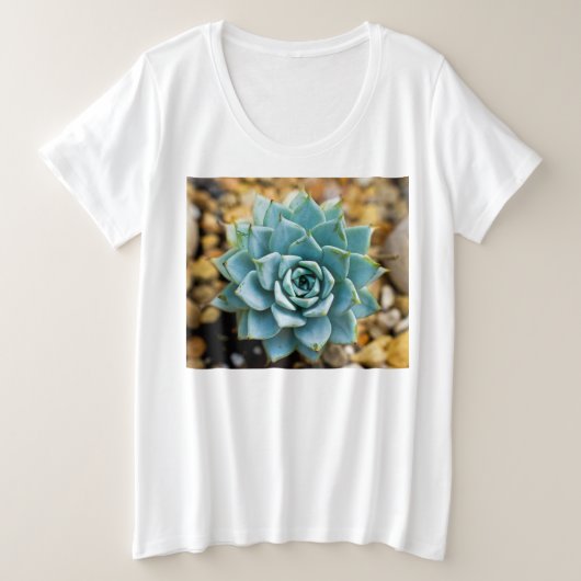 Succulent Grote Maat T-shirt (Design voorkant)