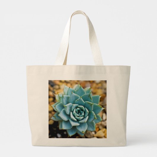 Succulent Grote Tote Bag (Achterkant)