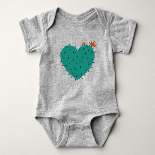 Succulent hart romper (Voorkant)
