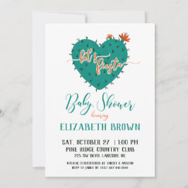 Succulent Heart Fiesta-Baby shower Kaart