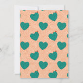 Succulent Heart Fiesta-Baby shower Kaart (Achterkant)