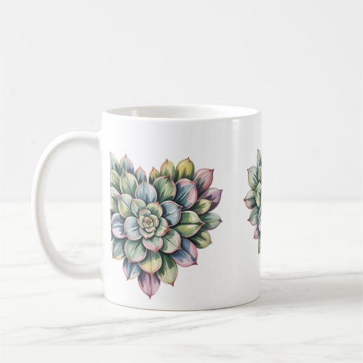  succulent heart shape Classic Mug, 11 oz Koffiemok (Links)