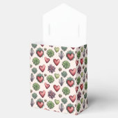 Succulent Heart Waterverf Valentijnsdag Pattern Bedankdoosjes (Geopend)