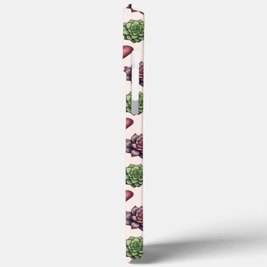 Succulent Heart Waterverf Valentijnsdag Pattern Case-Mate iPhone Case (Achterkant / Links)