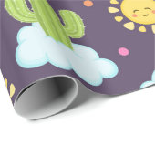 Succulent Heaven Baby shower Cadeaupapier (Rol Hoek)