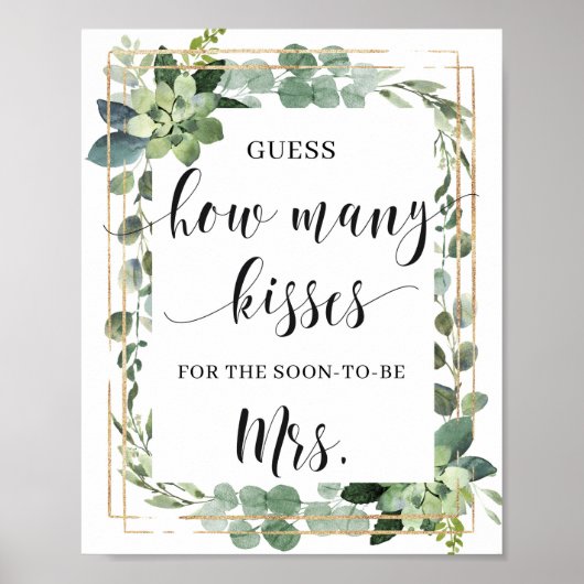 Succulent Hoeveel kussens voor het binnenkort te o Poster (Voorkant)