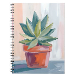 Succulent Houseplant Watercolor Botanical Notitieboek