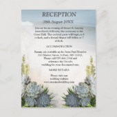 Succulent Hues of Bleek Blues Aankondigingskaart (Voorkant)