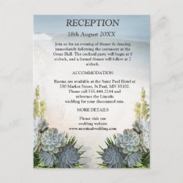 Succulent Hues of Bleek Blues Aankondigingskaart