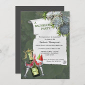 Succulent Hues of Bleek Blues Bachelor Party (Voorkant / Achterkant)