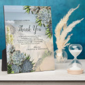 Succulent Hues of Bleek Blues & Green Dank u Fotoplaat (Zijkant)