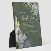 Succulent Hues of Bleek Blues & Green Dank u Fotoplaat (Zijkant)