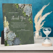 Succulent Hues of Bleek Blues & Green Dank u Fotoplaat (Zijkant)