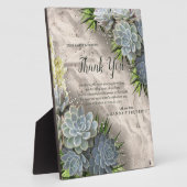 Succulent Hues of Bleek Blues & Green Dank u Fotoplaat (Zijkant)