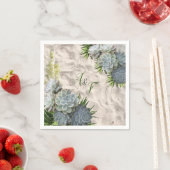 Succulent Hues of Bleek Blues Napkins Servet (Insitu)