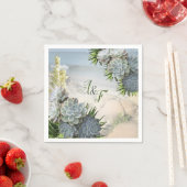 Succulent Hues of Bleek Blues Napkins Servet (Insitu)