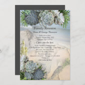 Succulent Hues of Bleek Blues Reunion Kaart (Voorkant / Achterkant)