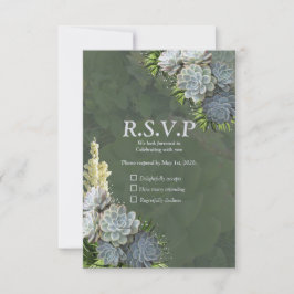 Succulent Hues of bleek blues & RSVP Kaartje
