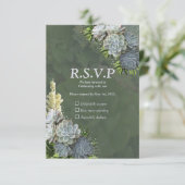 Succulent Hues of bleek blues & RSVP Kaartje (Staand voorkant)