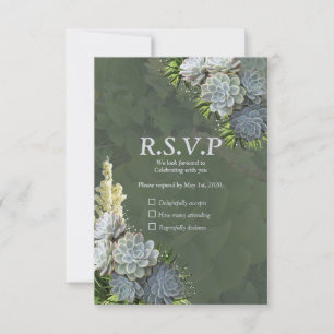 Succulent Hues of bleek blues & RSVP Kaartje