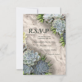 Succulent Hues of Bleek Blues & RSVP Kaartje