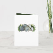 Succulent Hues of Bleek Blues Wedding Shower (Achterkant)