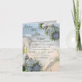Succulent Hues of Bleek Blues Wedding Shower