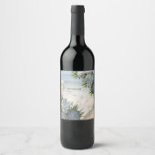 Succulent Hues of Bleek Blues Wijn Etiket (Voorkant)